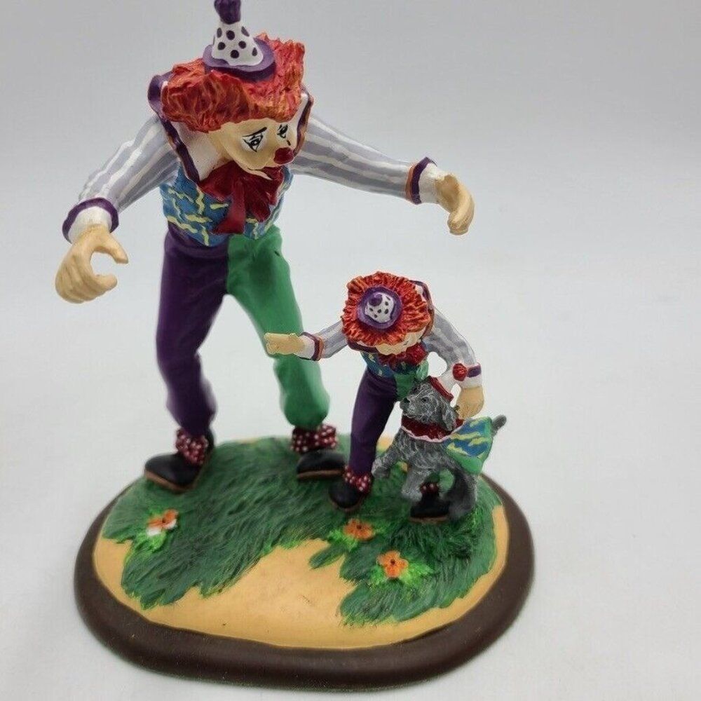 Vintage Danbury Mint Figurine Classic Clowns Learning New Tricks Francis Barnum